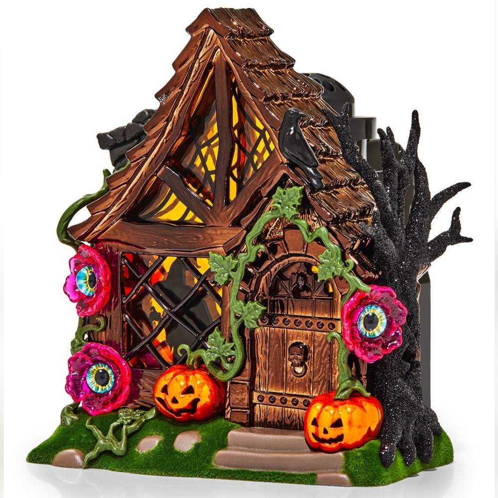 Bath & Body Works WITCHES COTTAGE Haunted House Halloween Wallflower Plug Glow.